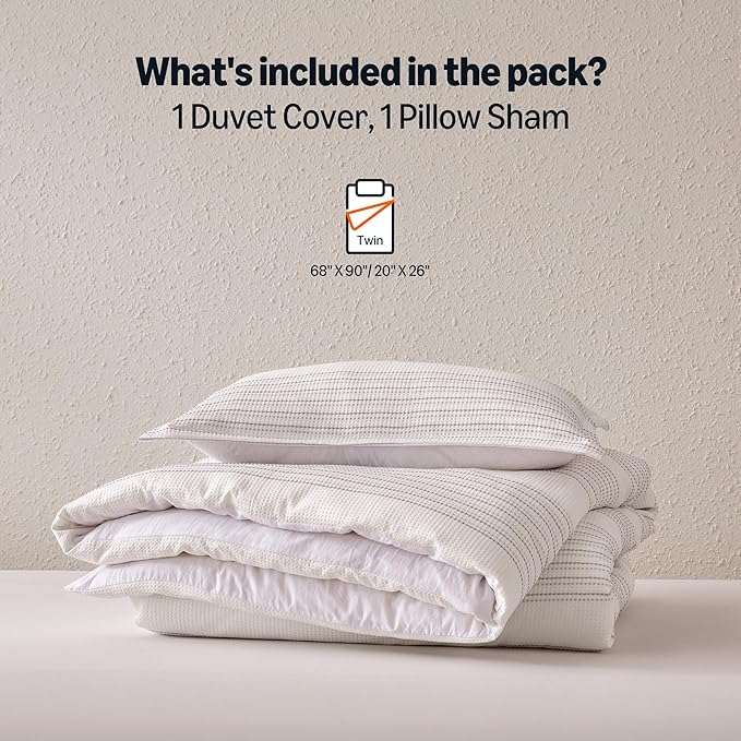 Microfiber Duvet Cover Set - Twin - 2 Piece
