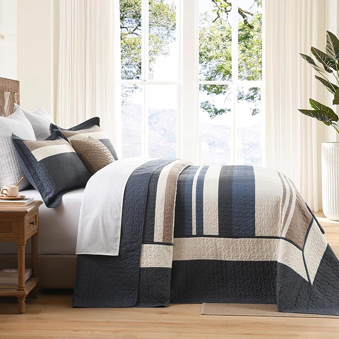 100% Cotton Bedding Set - California King - 3 Piece