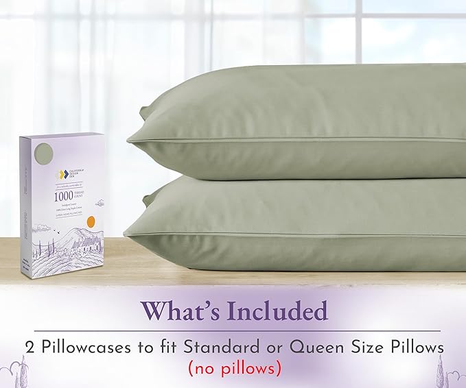 100% Cotton Pillowcase Set - Queen - 2 Piece