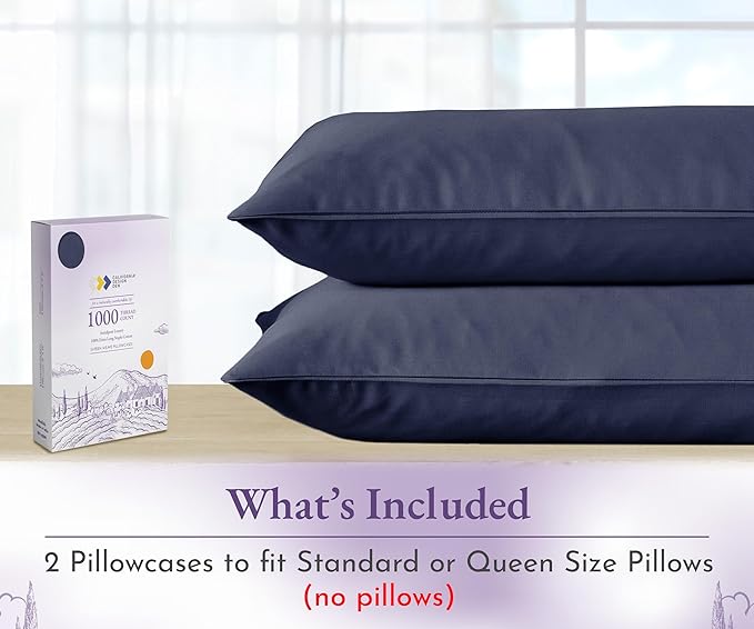 100% Cotton Pillowcase Set - Queen - 2 Piece