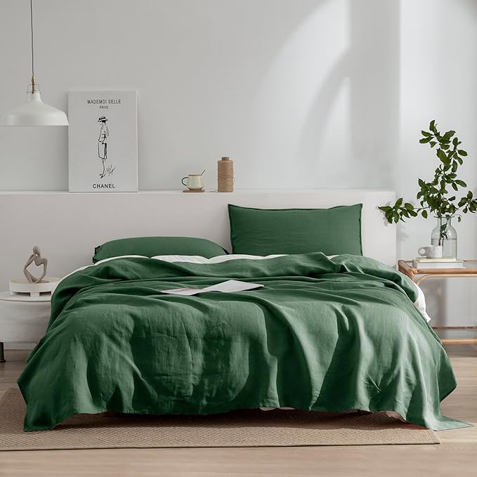 Linen Bed Sheet Set - Full - 4 Piece