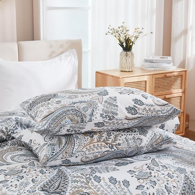 100% Cotton Duvet Cover Set - Queen - 3 Piece