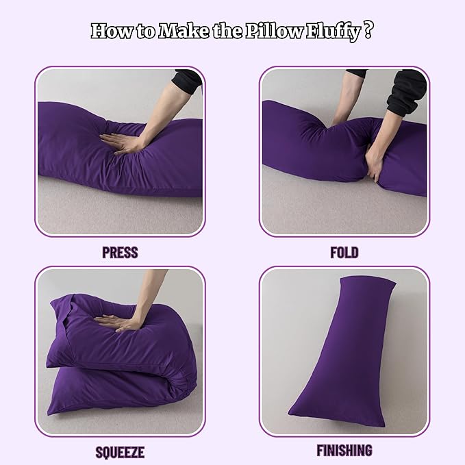 Memory Foam Body Pillow - Full - 20 x 54 in