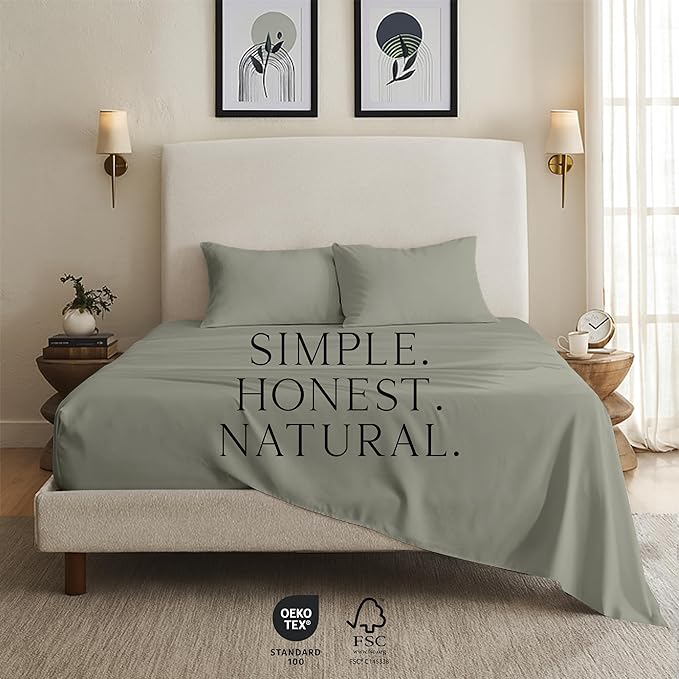 Bamboo Cooling Bed Sheet Set - Split King