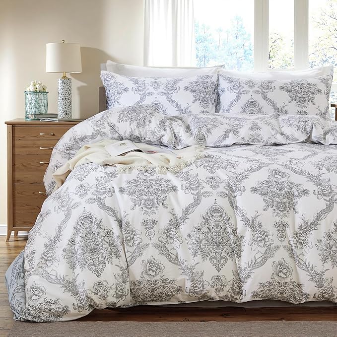 100% Cotton Duvet Cover Set - Queen - 3 Piece