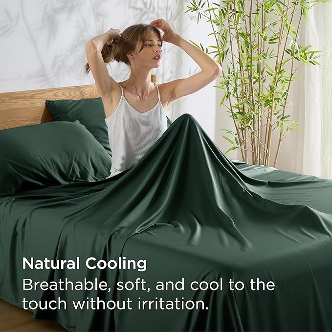 Bamboo Cooling Bed Sheet Set - Queen
