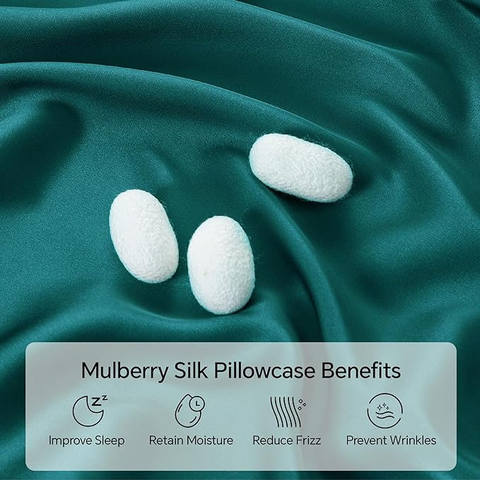 Mulberry Silk Pillowcase Set - King - 2 Pack - 2 Piece