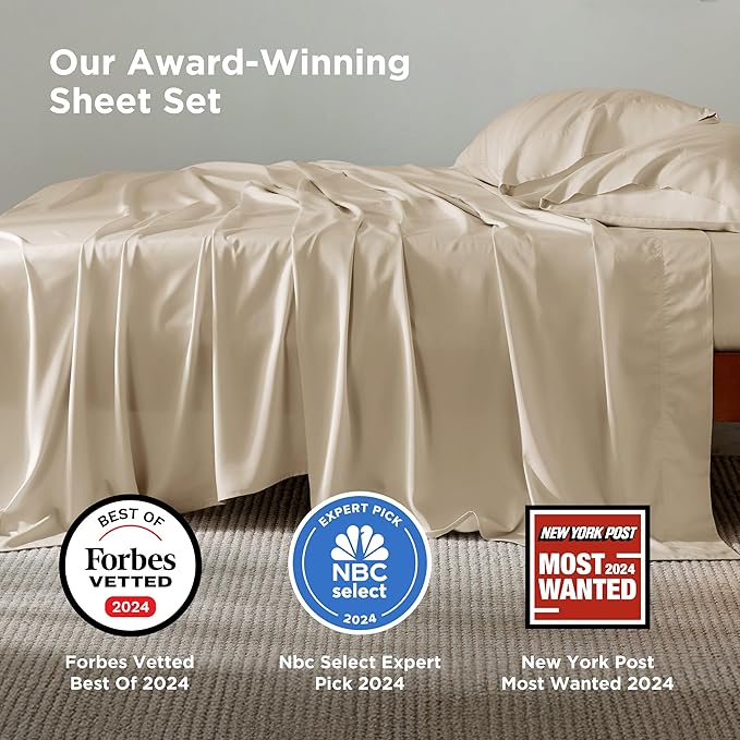 Bamboo Cooling Bed Sheet Set - Queen