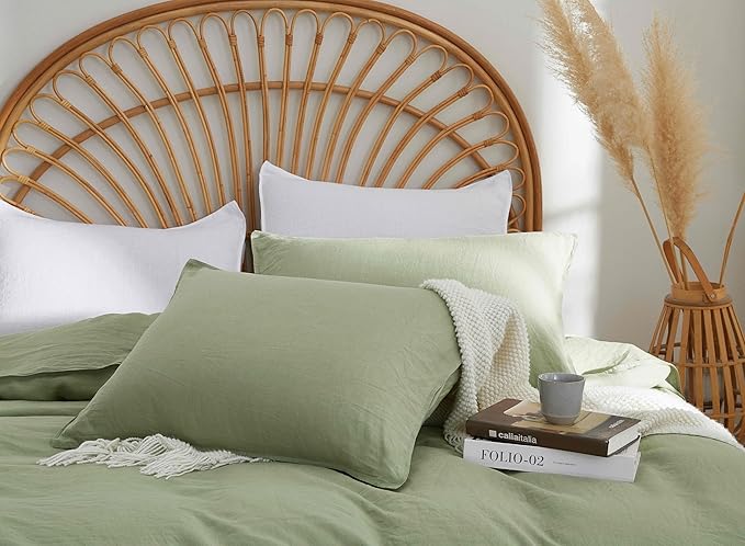Linen Duvet Cover Set - King - 3 Piece