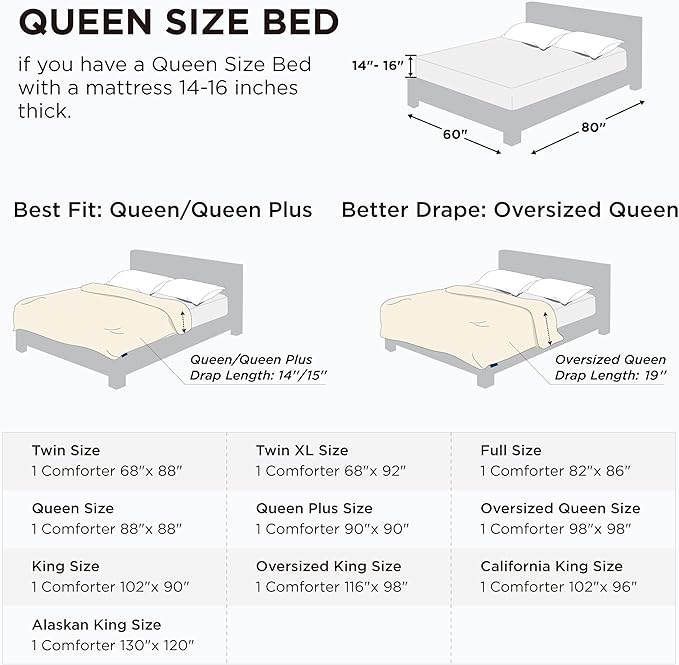 Down Alternative Comforter - Queen - 88 x 88 in