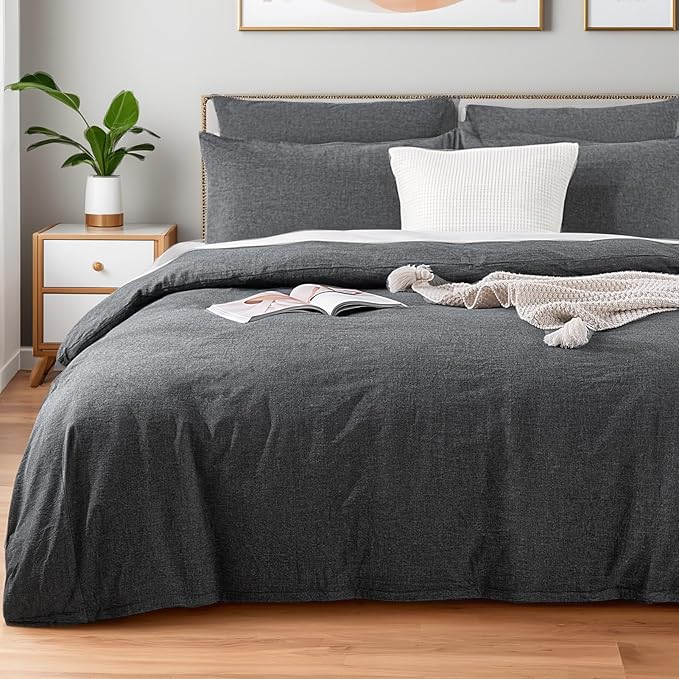 Linen Duvet Cover Set - Twin - 2 Piece