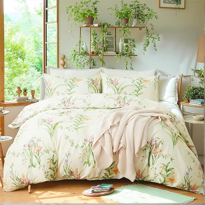100% Cotton Duvet Cover Set - King - 3 Piece