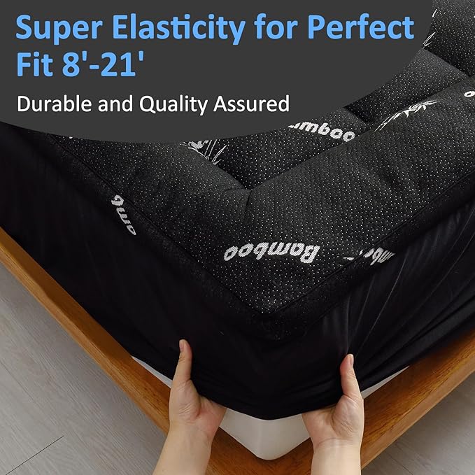 Bamboo Cooling Mattress Pad - Full