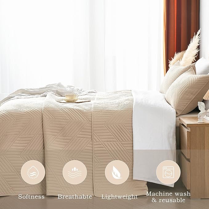 Microfiber Quilt Set - King