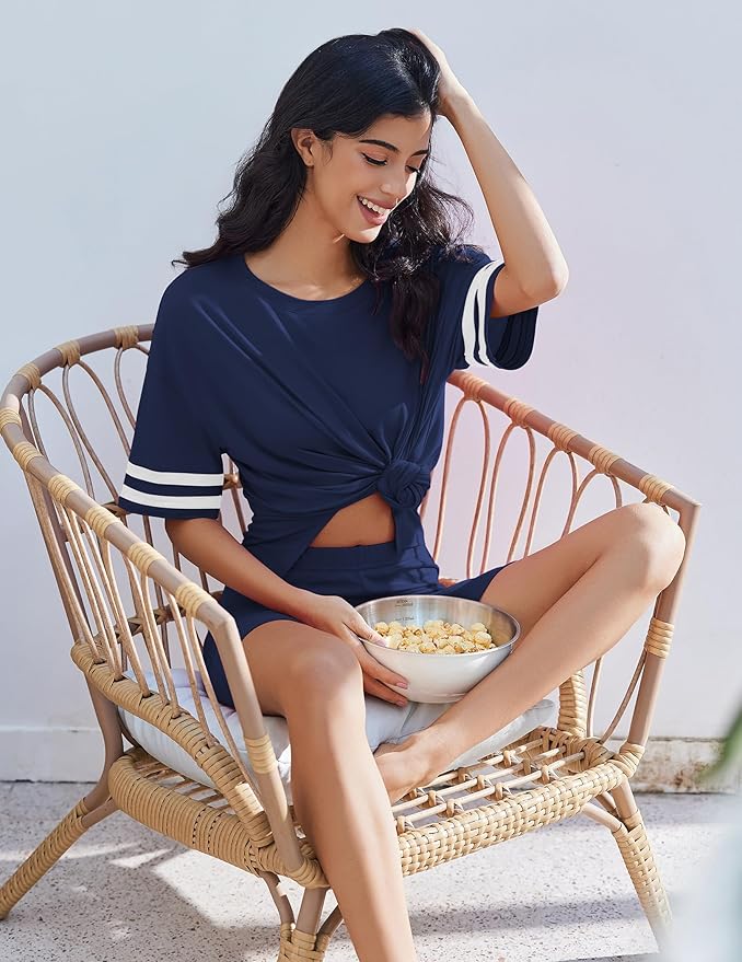 Shorts Pajama Set - Short Sleeve - 2 Piece