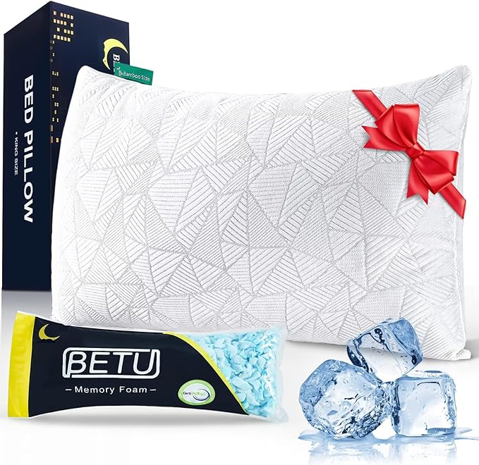 Memory Foam Cooling Bed Pillow - Standard