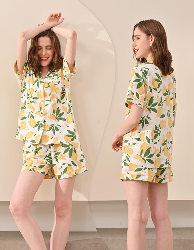 Women's 100% Cotton Pajama Set - 2 Piece