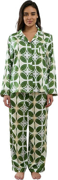 Satin Pajama Set - Long Sleeve - 2 Piece