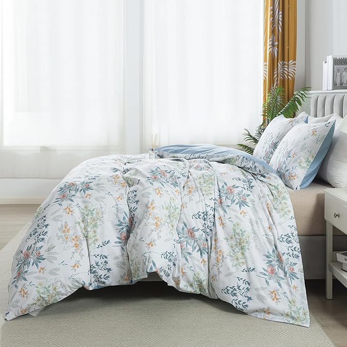 100% Cotton Duvet Cover Set - King - 3 Piece