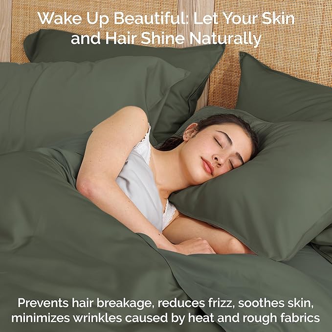 Bamboo Cooling Duvet Cover Set - Queen - 3 Piece