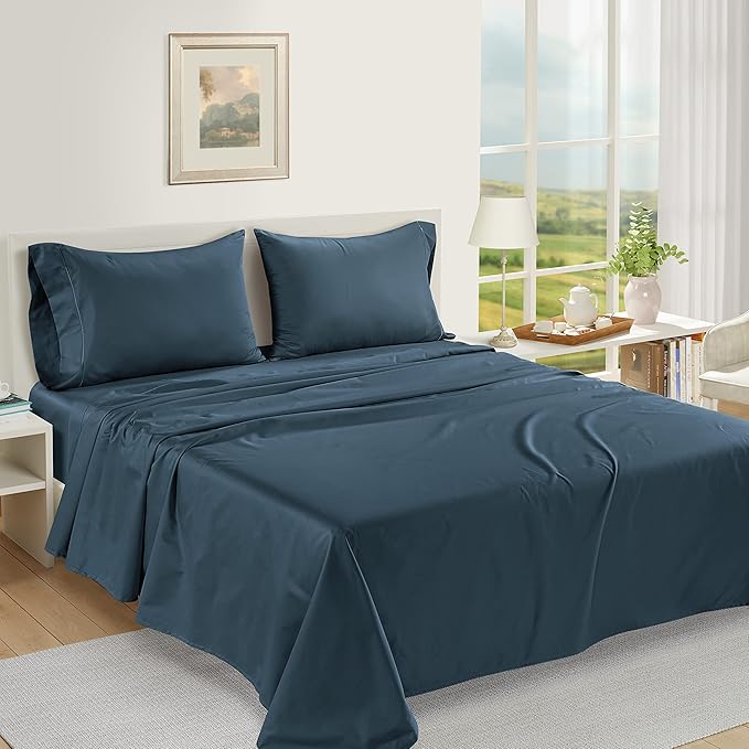 Linen Bed Sheet Set - California King