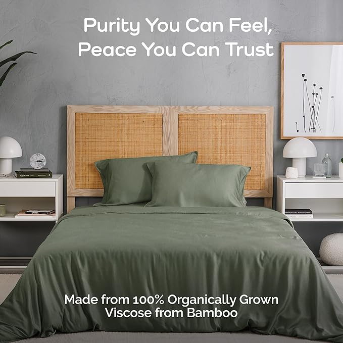 Bamboo Cooling Duvet Cover Set - Queen - 3 Piece