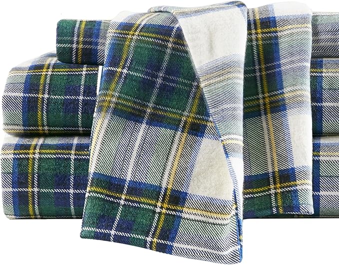 Flannel Bed Sheet Set - King - 4 Piece
