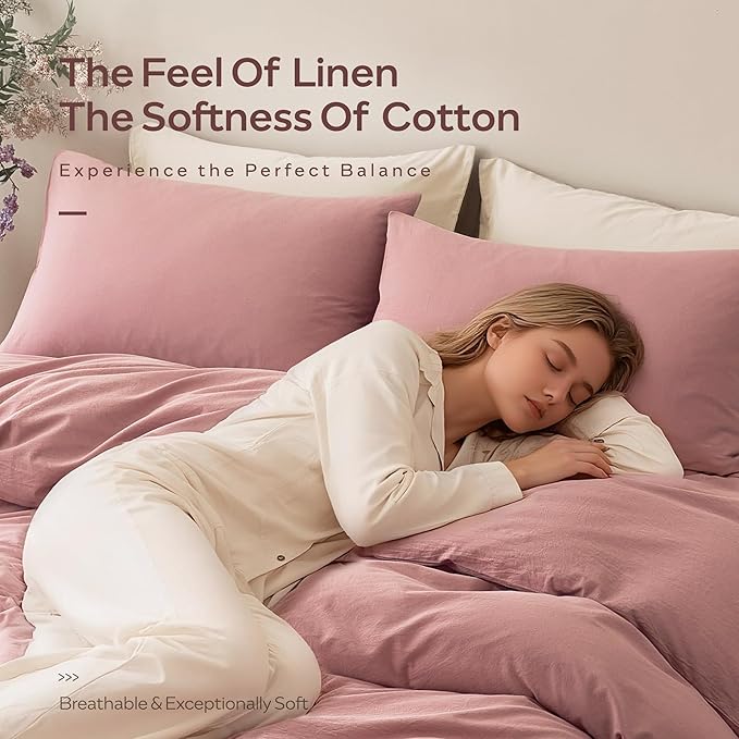 Linen Duvet Cover Set - Twin