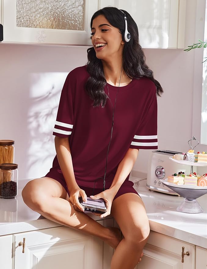 Shorts Pajama Set - Short Sleeve - 2 Piece