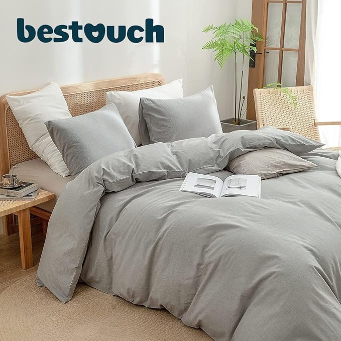 Linen Duvet Cover Set - King - 3 Piece