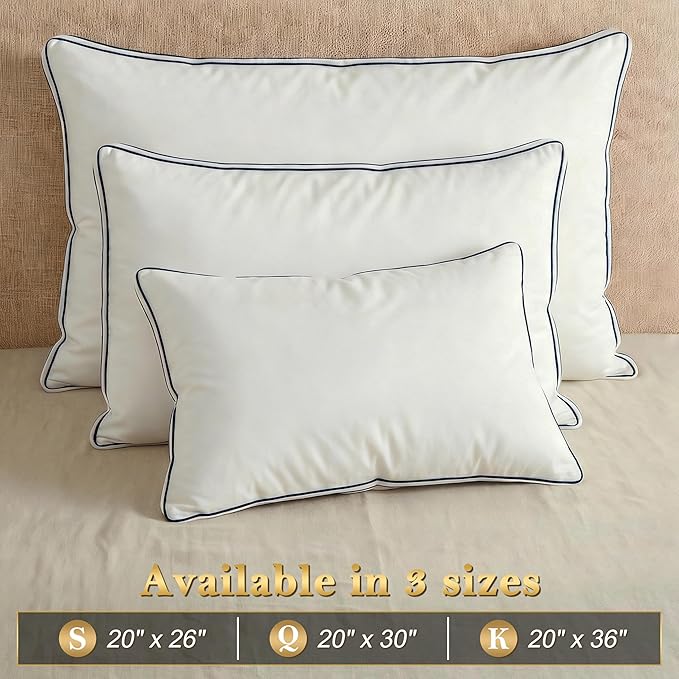 Bed Pillow - King - 2 Piece
