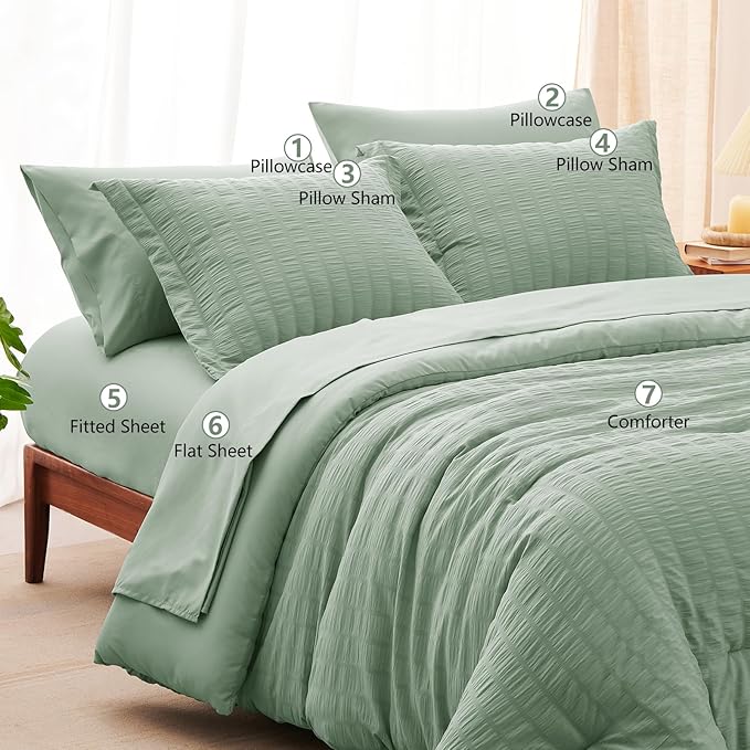 Down Alternative Comforter Set - King - 7 Piece