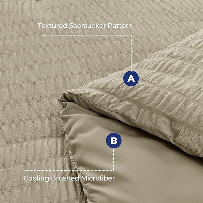 Linen Comforter Set - Twin - 5 Piece