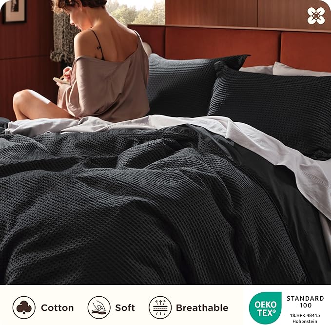 100% Cotton Duvet Cover Set - Queen - 3 Piece