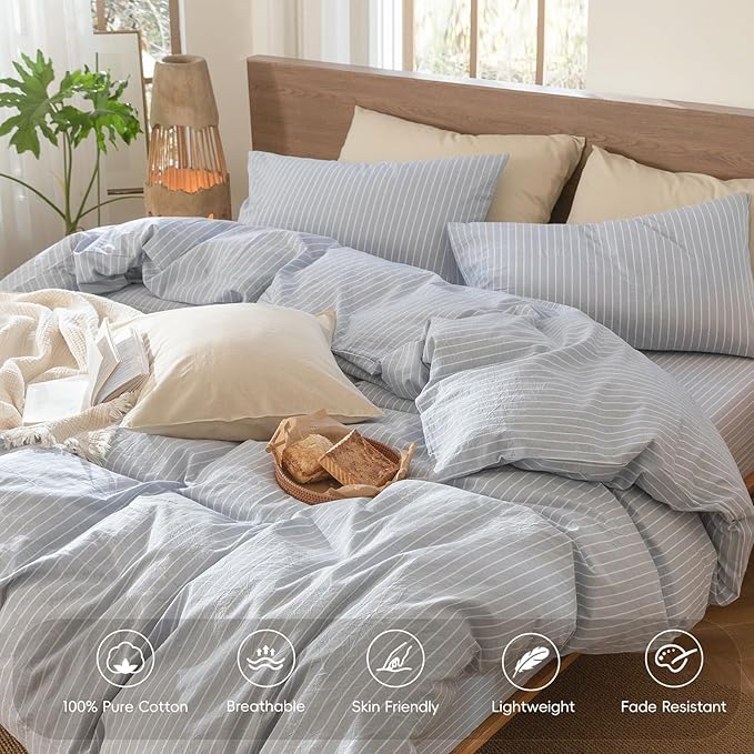 Linen Duvet Cover Set - Queen