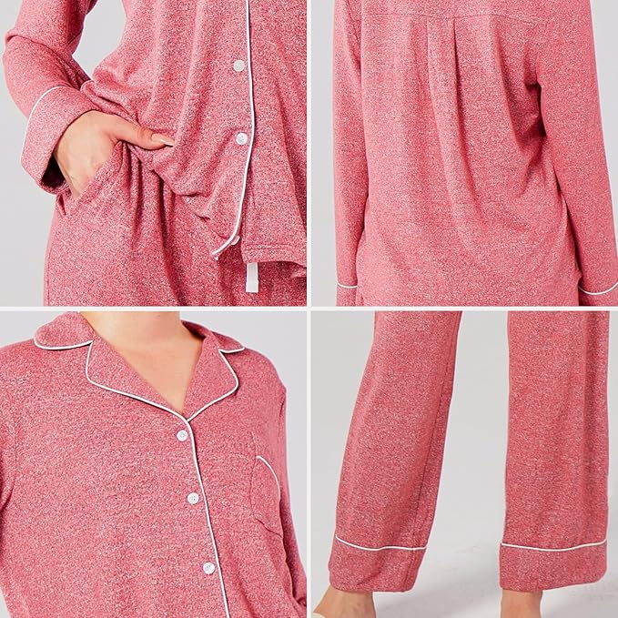 Women's Pajama Set - Long Sleeve - 2 Piece