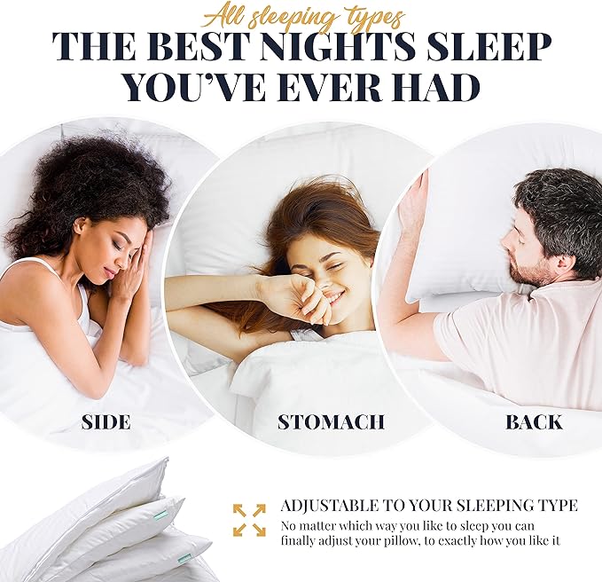 Down Alternative Cooling Bed Pillow - Queen - 2 Piece