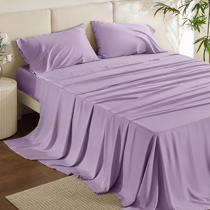 Bamboo Cooling Bed Sheet Set - Queen