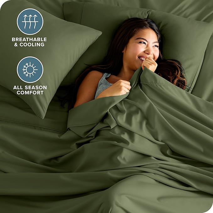 Microfiber Bed Sheet Set - California King - 4 Piece