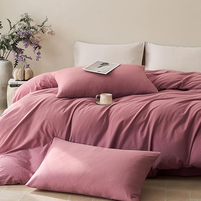 Linen Duvet Cover Set - Twin
