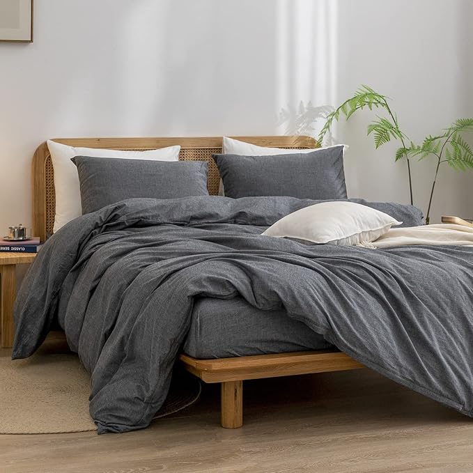 Linen Duvet Cover Set - King - 3 Piece