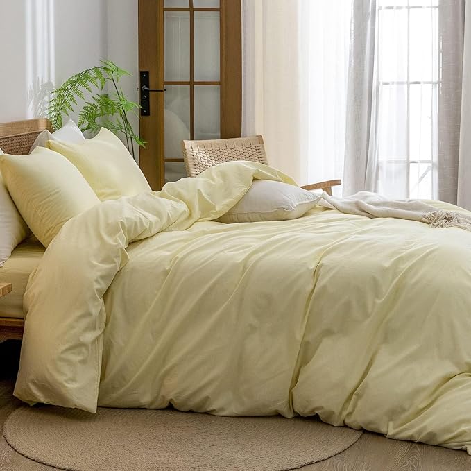 Linen Duvet Cover Set - King - 3 Piece