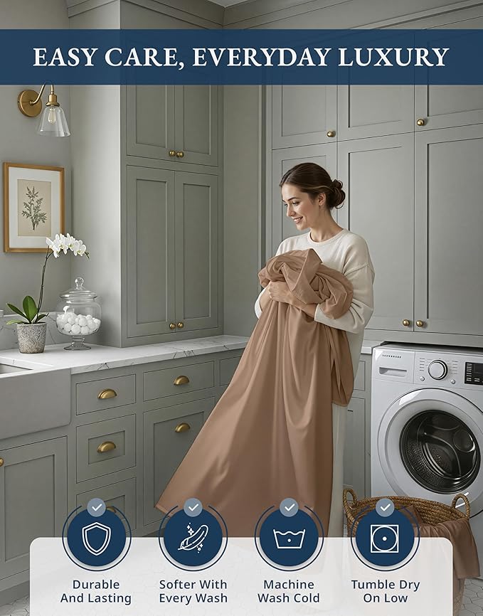 Linen Bed Sheet Set - Split King