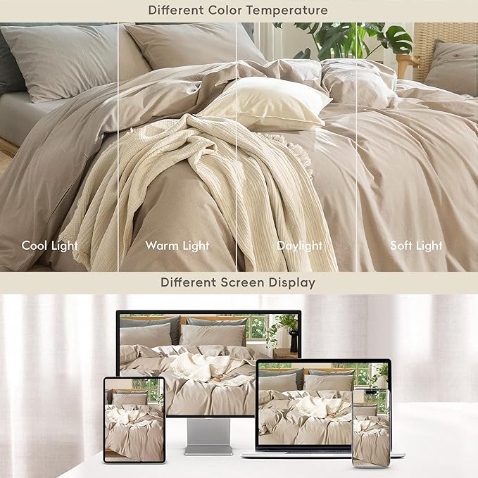 Linen Duvet Cover Set - Twin