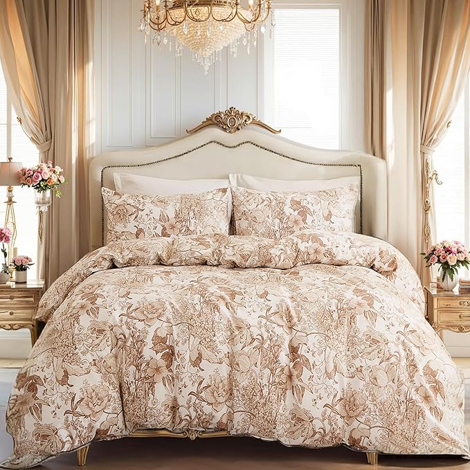 100% Cotton Duvet Cover Set - King - 3 Piece