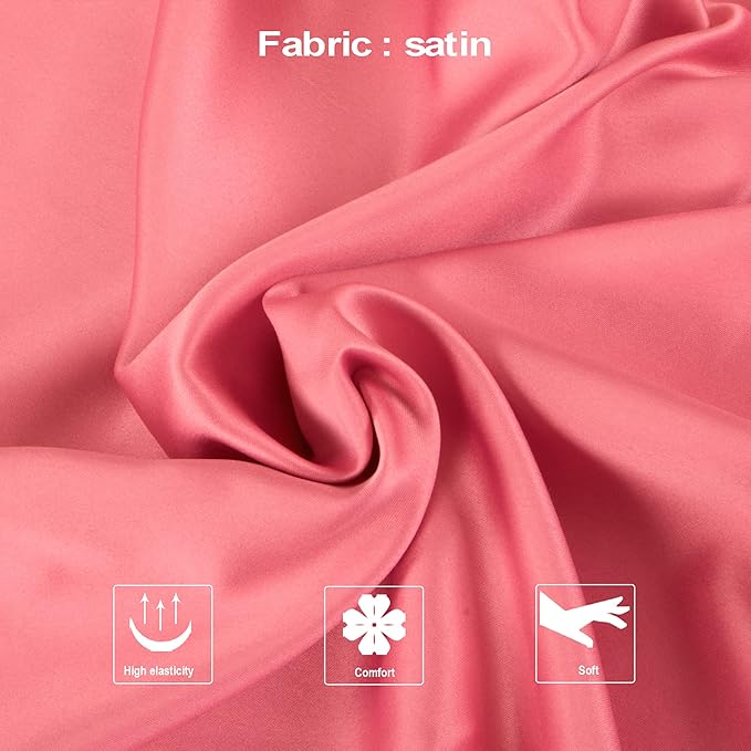Satin Pillowcase Set - King - 20 x 36 in - 2 Piece