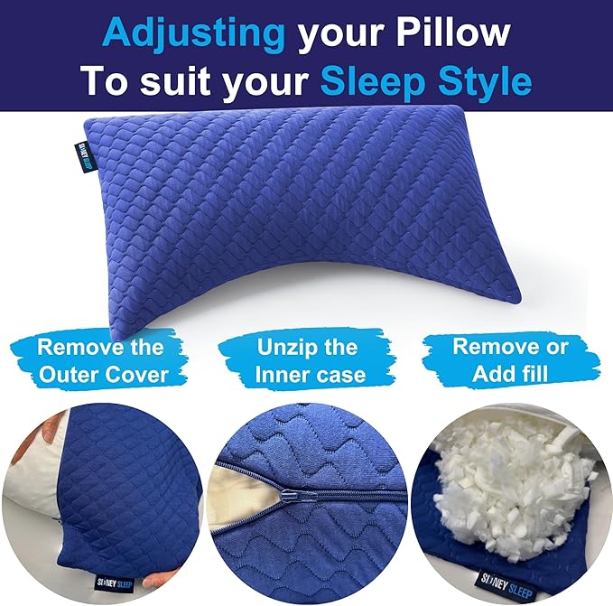 Memory Foam Bed Pillow - Queen
