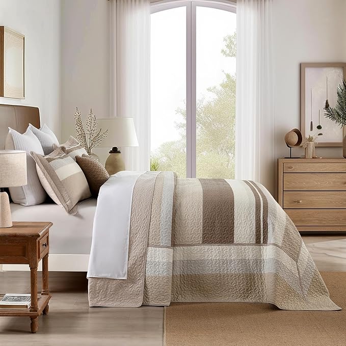 100% Cotton Bedding Set - King - 3 Piece