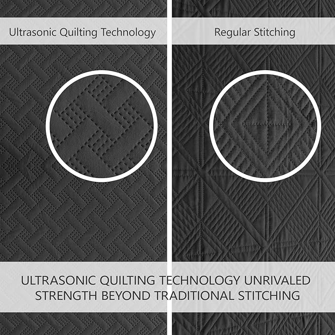 Microfiber Quilt Set - Queen