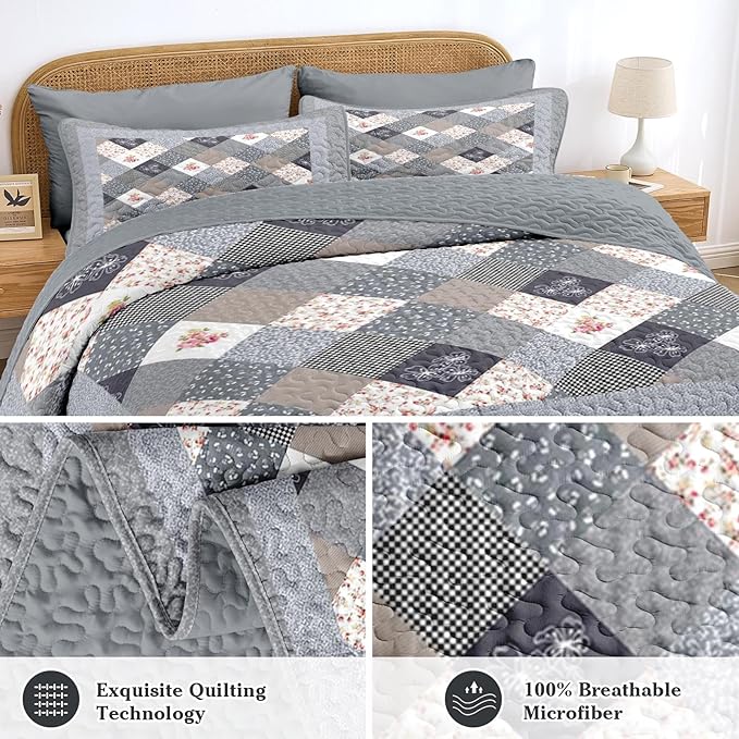 Quilt Set - Queen - 3 Piece